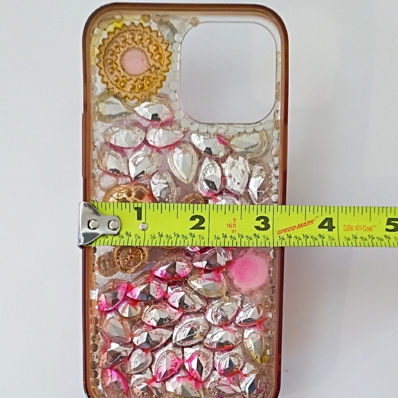 Juicy Couture Pink and Gold Embellished Phone Case - Picture 9 of 14